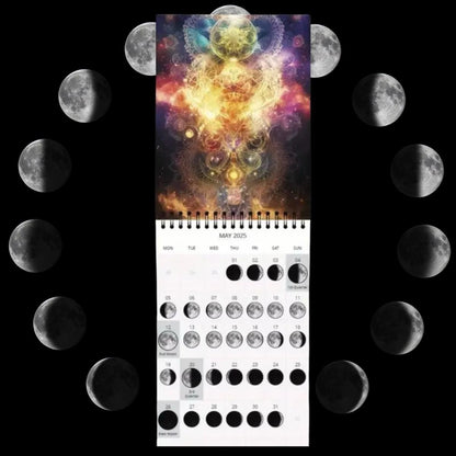 2025 Moon Calendar, Calendar, Moon Phases Calendar, Spiritual Calendar, Awakening Calendar